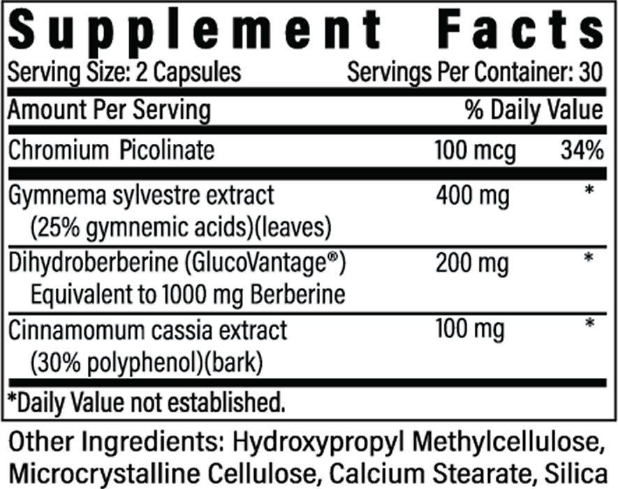 GLP-1 Plus Supplement Facts